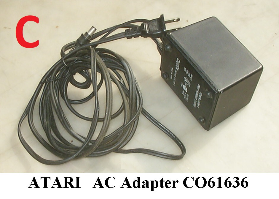 ATARI AC Adapter CO17945, CO61515, CO61636, CO-70042-011, tested good