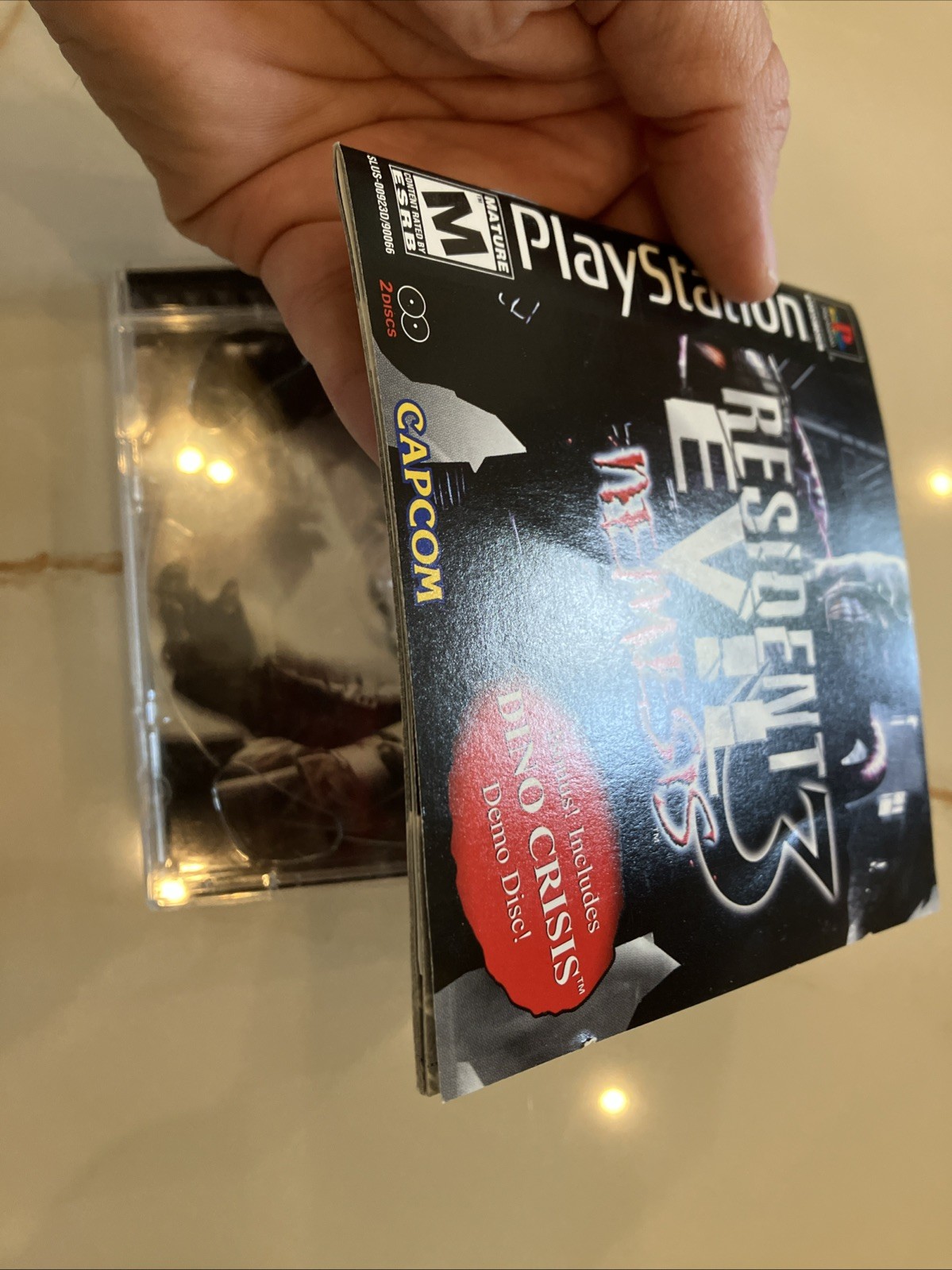 Resident Evil 3: Nemesis PS1 CIB w/ Dino Crisis Demo Manual & Reg Card Tested