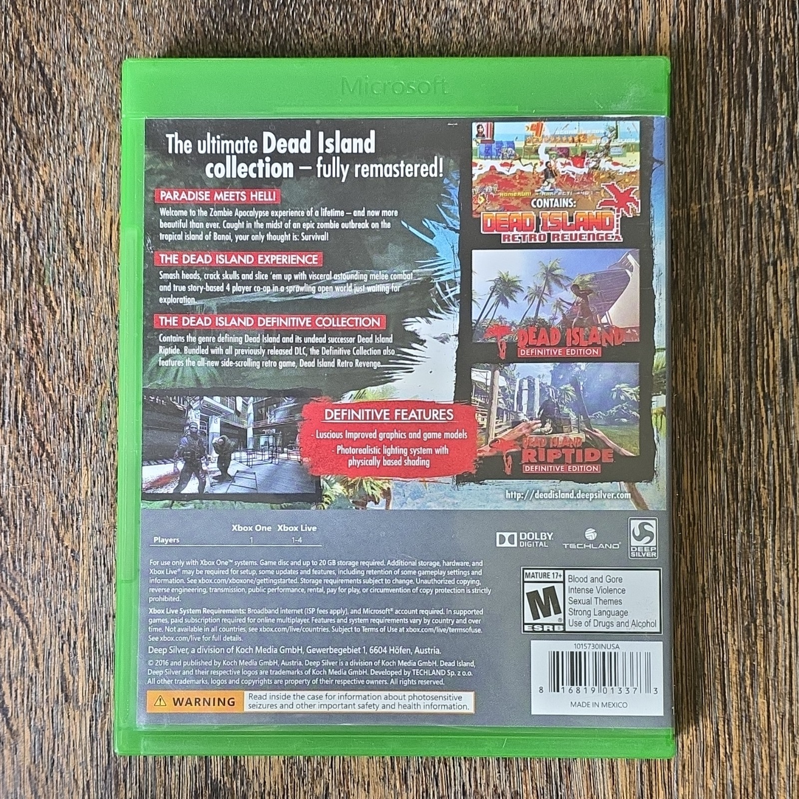 Dead Island: Definitive Collection – Xbox One M NTSC-U/C Disc+Case