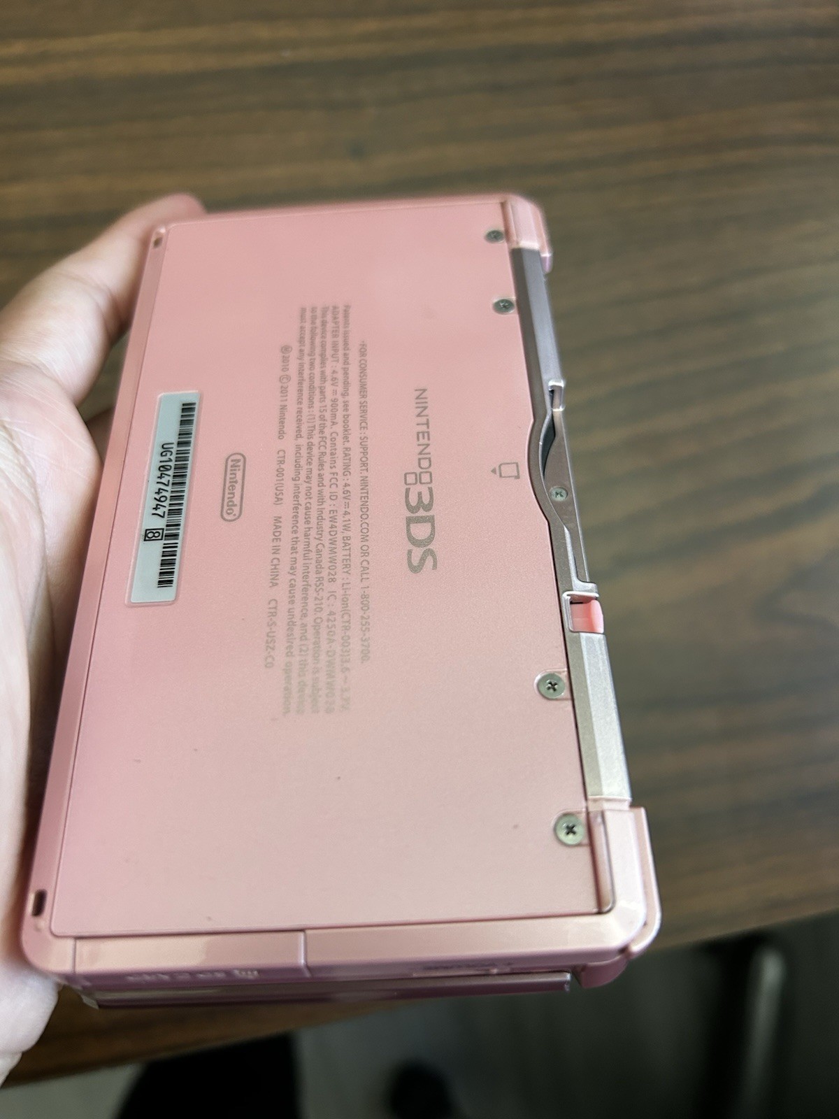 USA VERSION Nintendo 3DS Handheld System tested/working-RARE PINK
