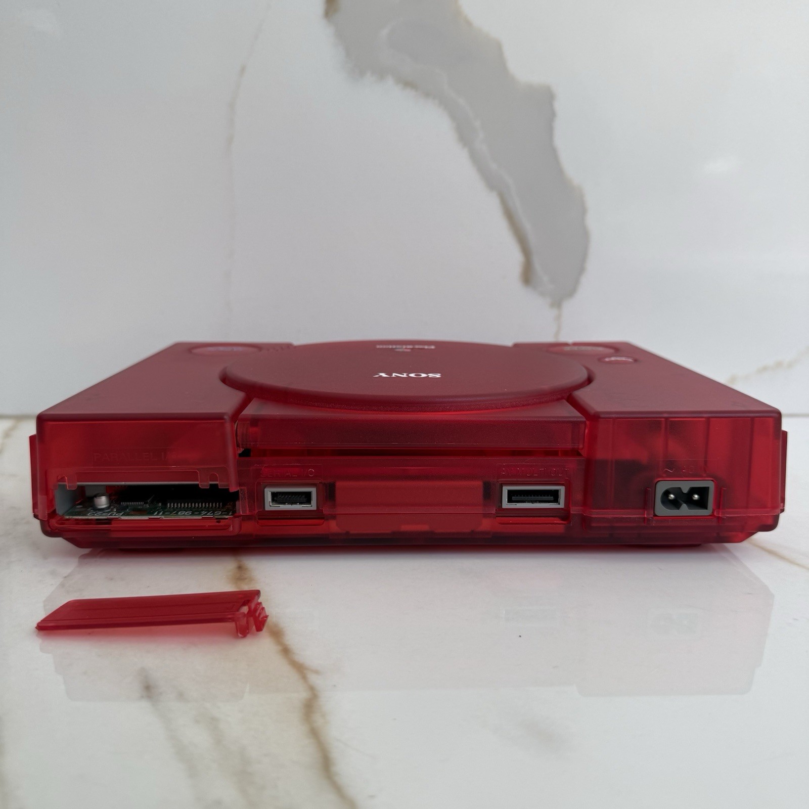 PS1 Sony PlayStation 1 Console (SCPH-9001) Bundle Translucent Red – New LASER