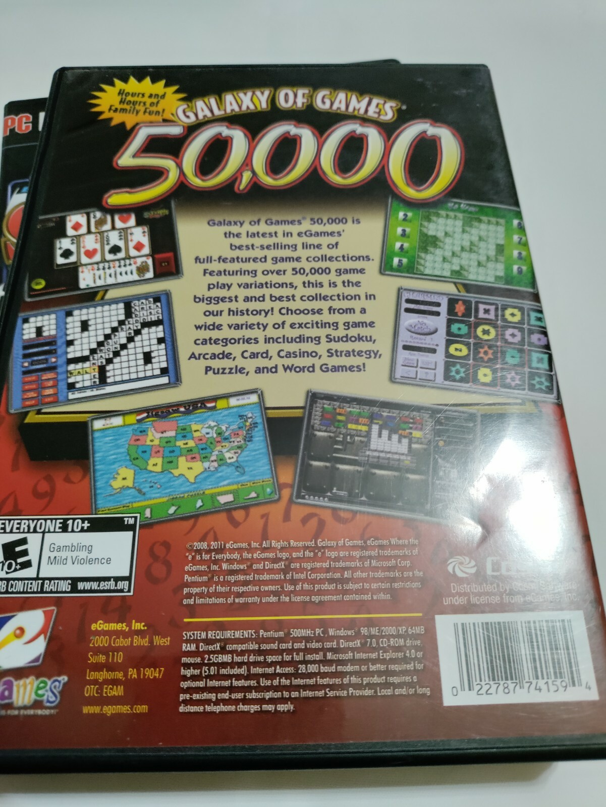 Galaxy of Games Over 50,000 & real deal slots- PC Game USED
