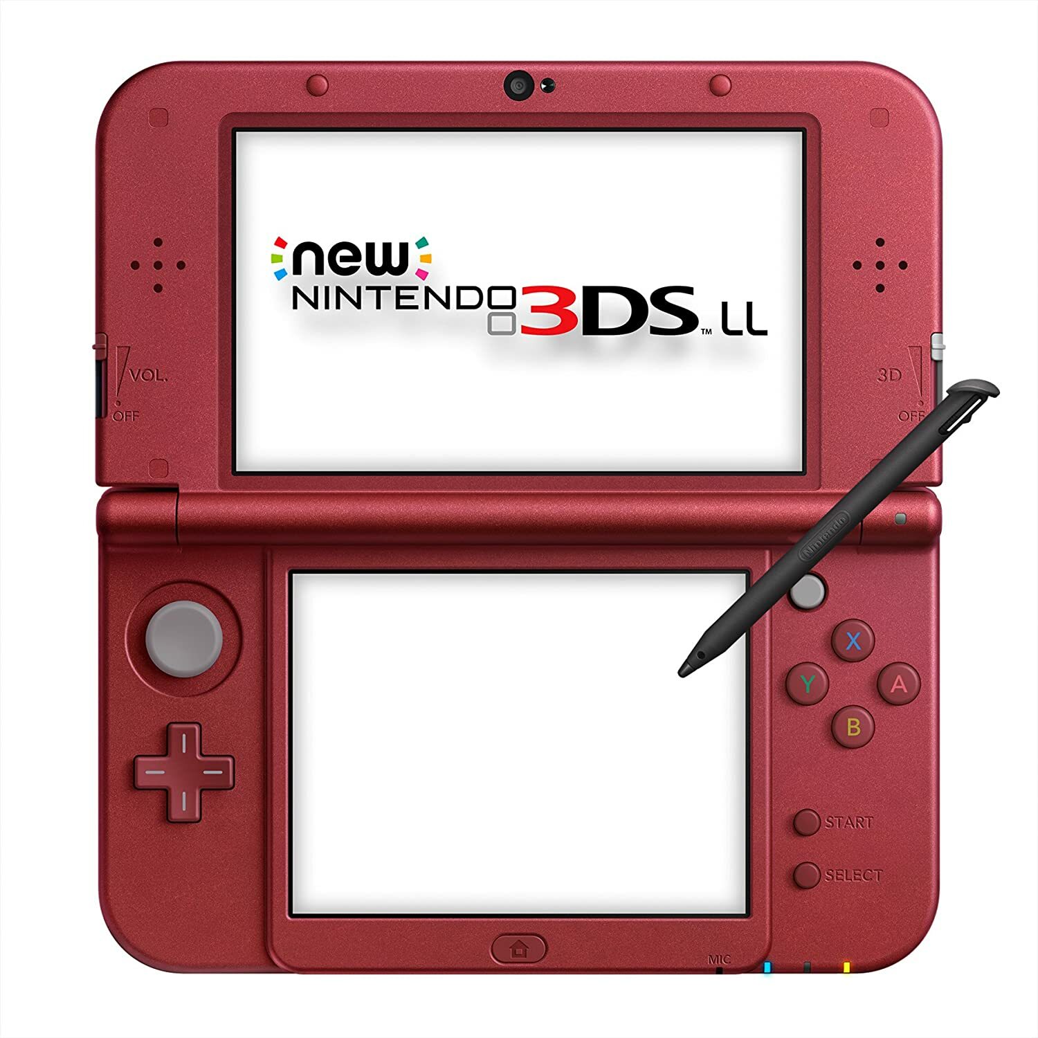 USED Japanese New Nintendo 3DS XL LL METALLIC RED only console RED-001
