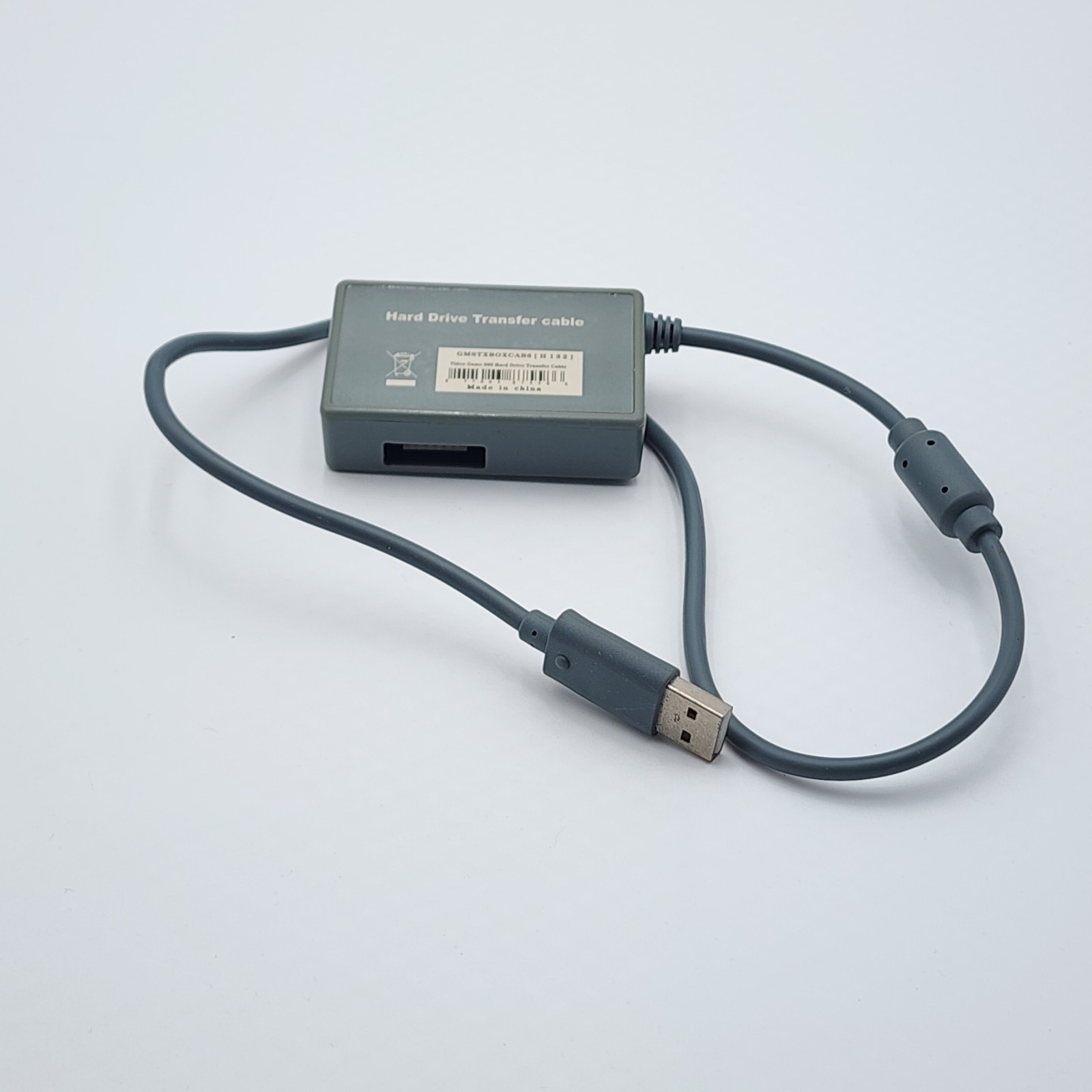 Hard Drive Transfer Cable Gray Video Game Xbox 360 Generic Untested