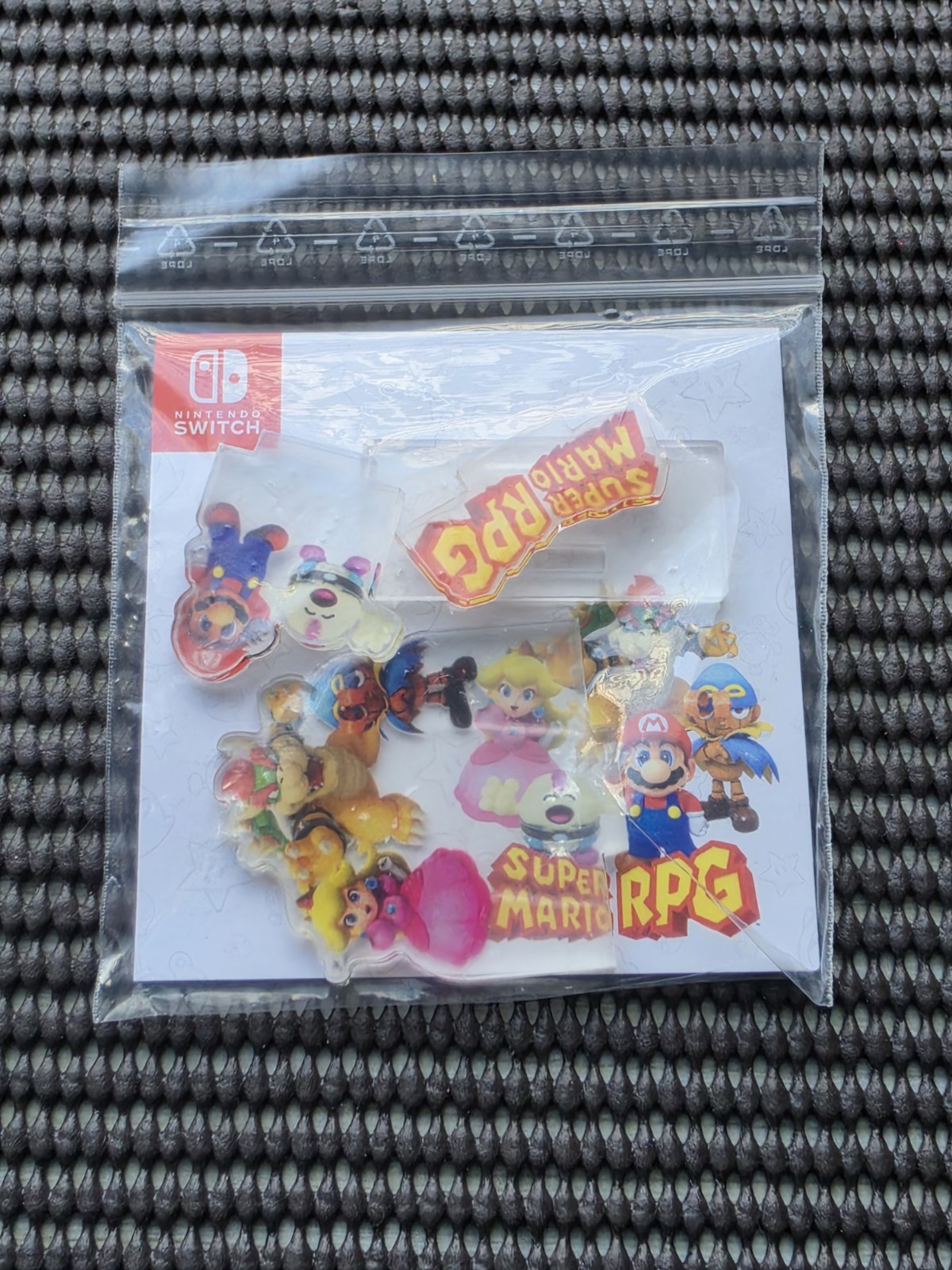Nintendo Super Mario RPG Characters Acrylic Standee Preorder Bonus Promo NES UK