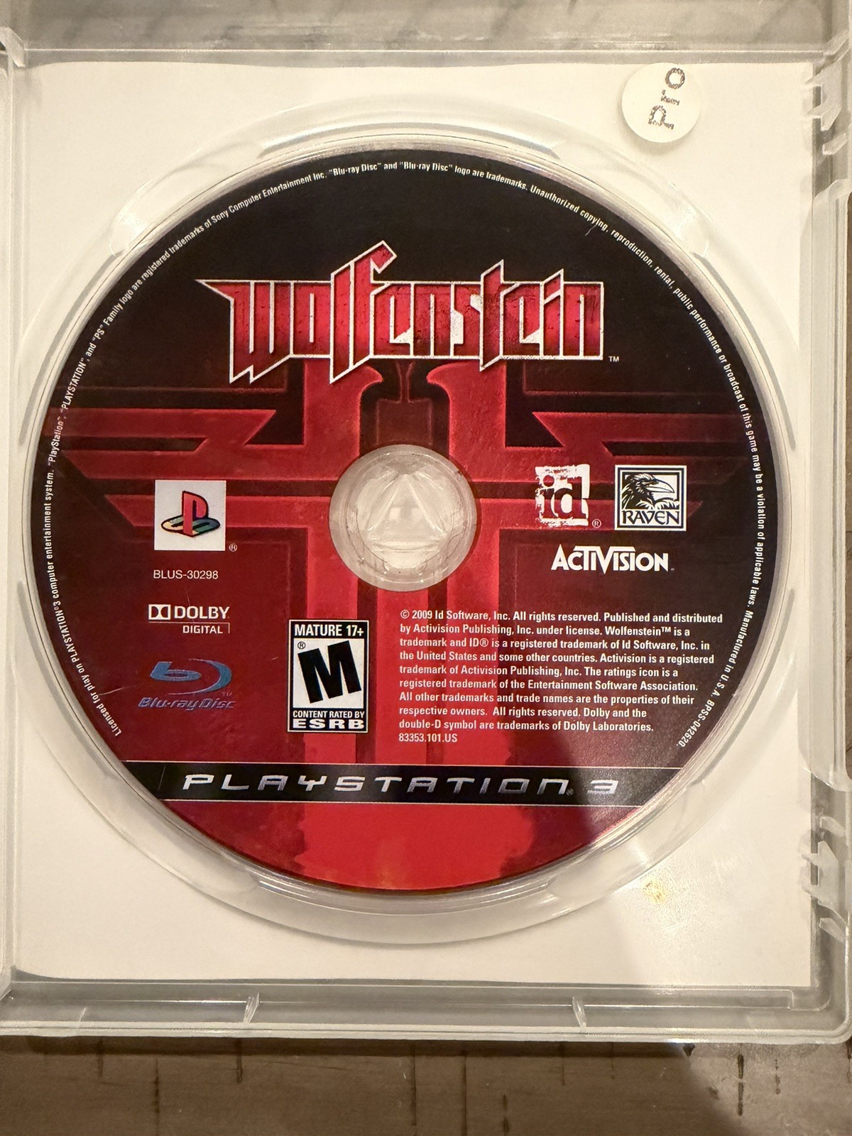Wolfenstein; CIB (Sony PlayStation 3, 2009)