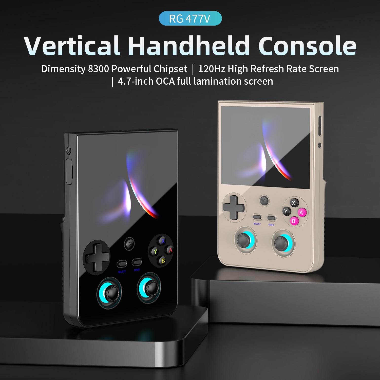 ANBERNIC RG477V Handheld Game Console 4.7-inch D8300 RG 477V Android14 5500mAh