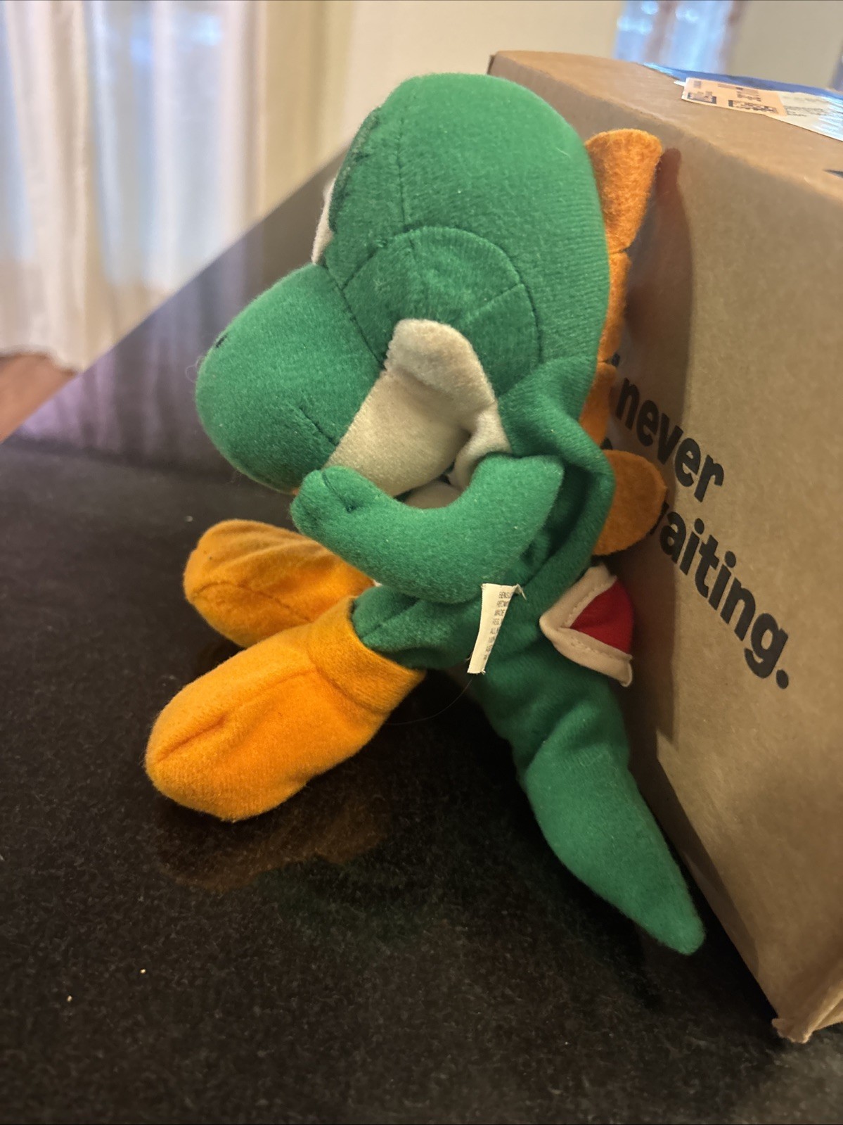 Vintage Nintendo 1997 Yoshi Beanbag Toy BD&A Nintendo 64 Super Mario Yoshi Game
