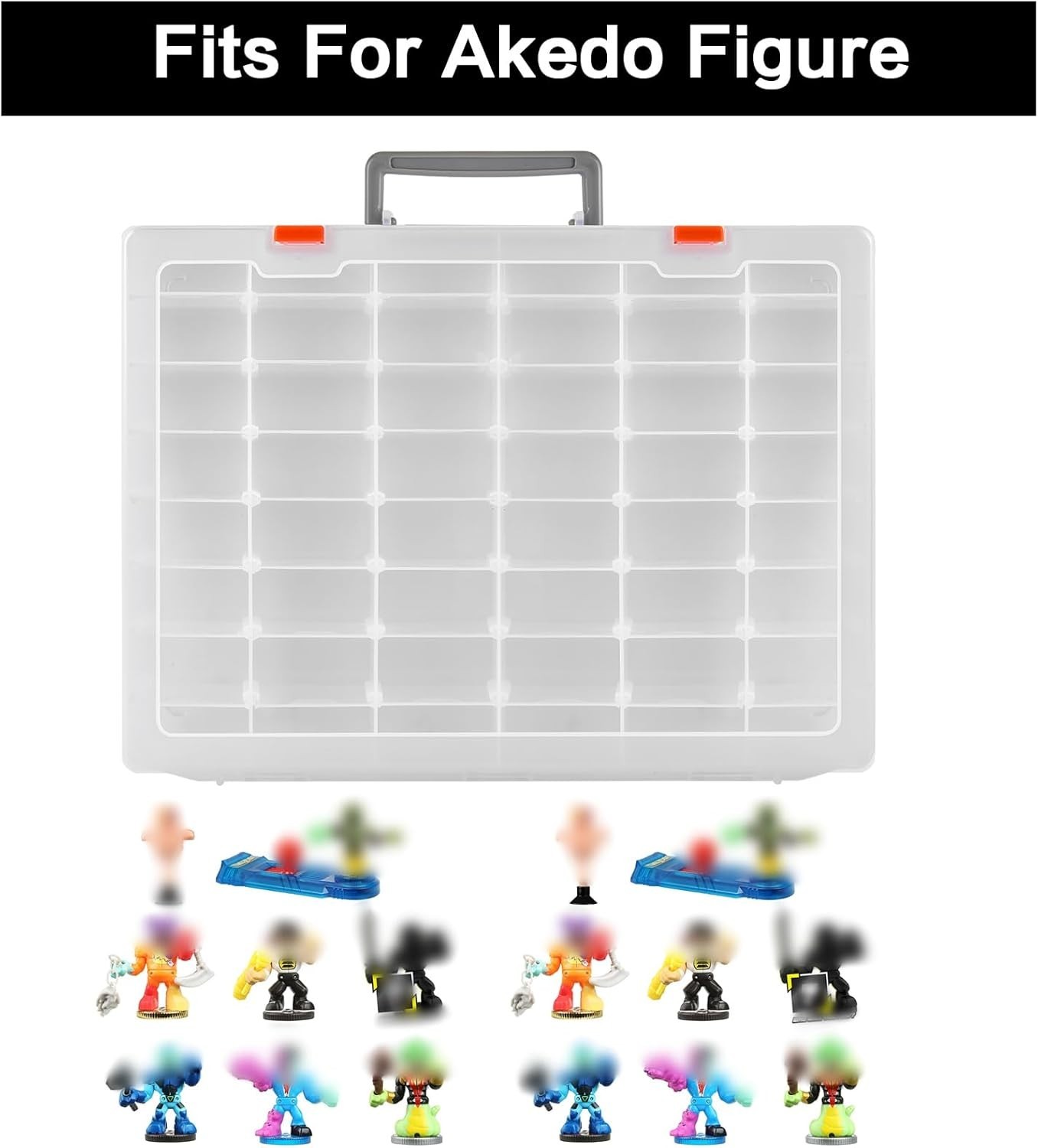 Durable Waterproof Toy Storage Box for Akedo Ultimate Arcade Warriors Figures