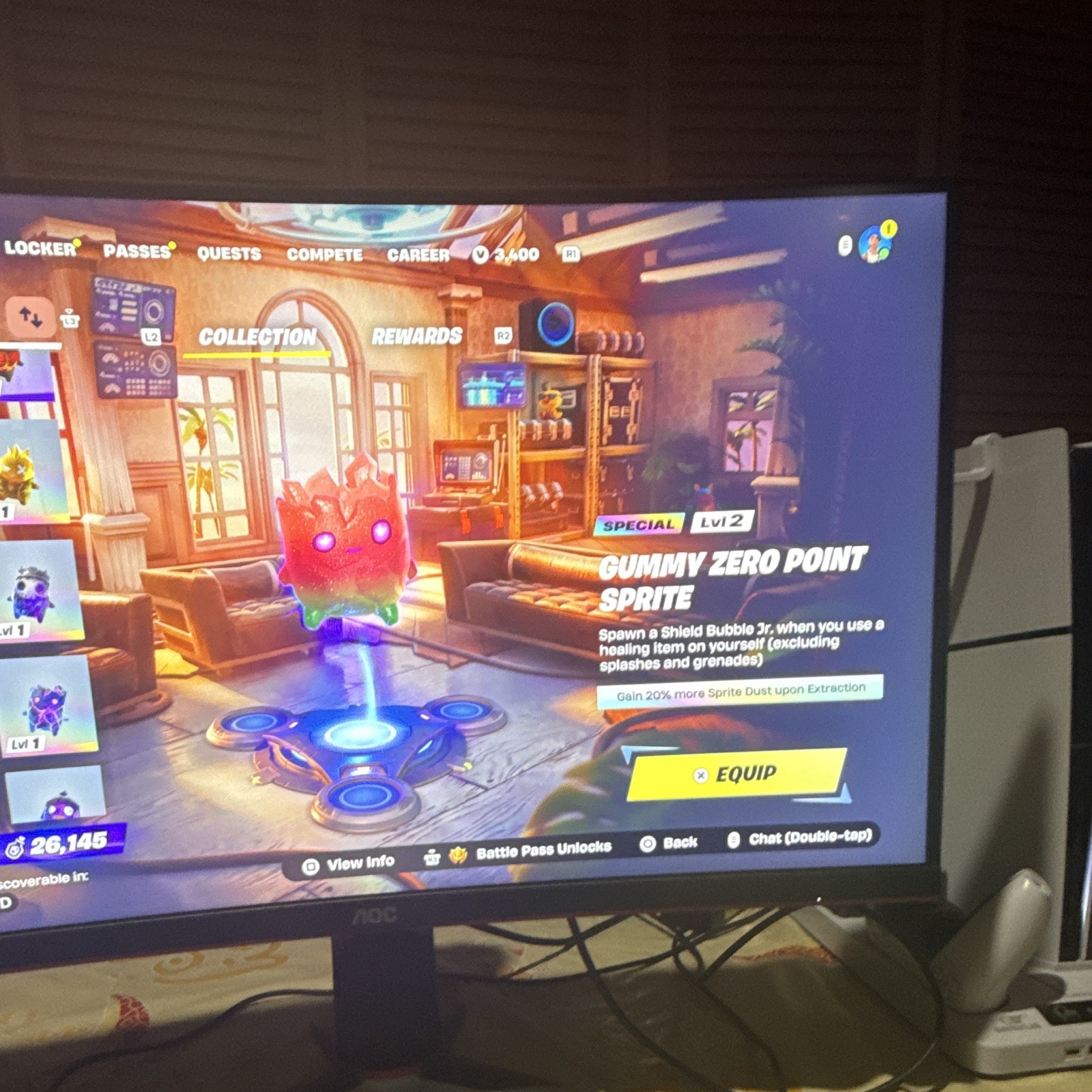 Fortnite In-Game Cosmetic Item Gummy Zero Point Sprite (Digital Item)