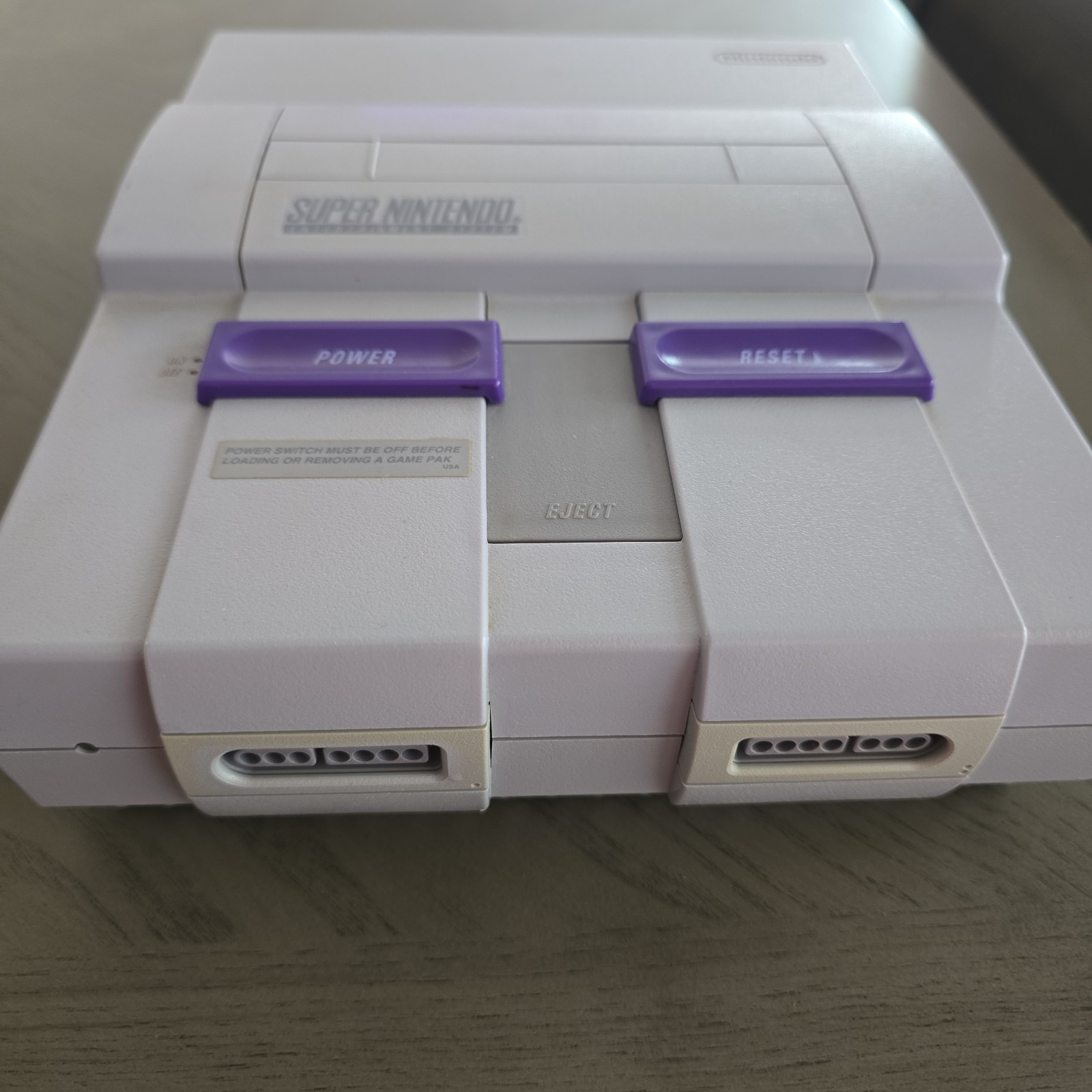 SNES Console Bundle with 4 Games 2 OEM Controllers Tested Great Condition