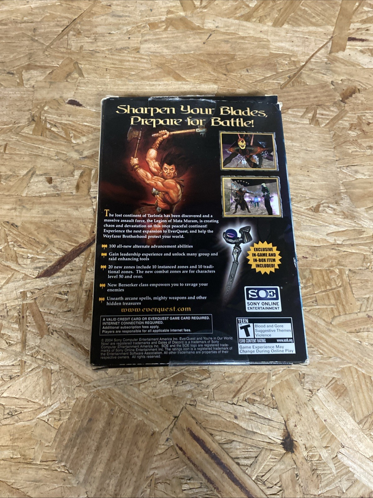 EverQuest Gates of Discord PC Box & Game & Map