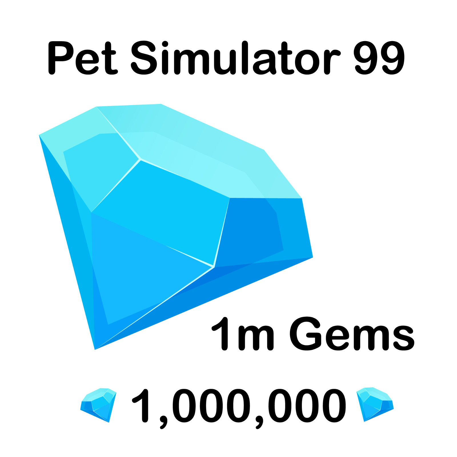 PET SIMULATOR 99 (PET SIM 99 PS99) – Gems or Diamonds 1M Fast Delivery