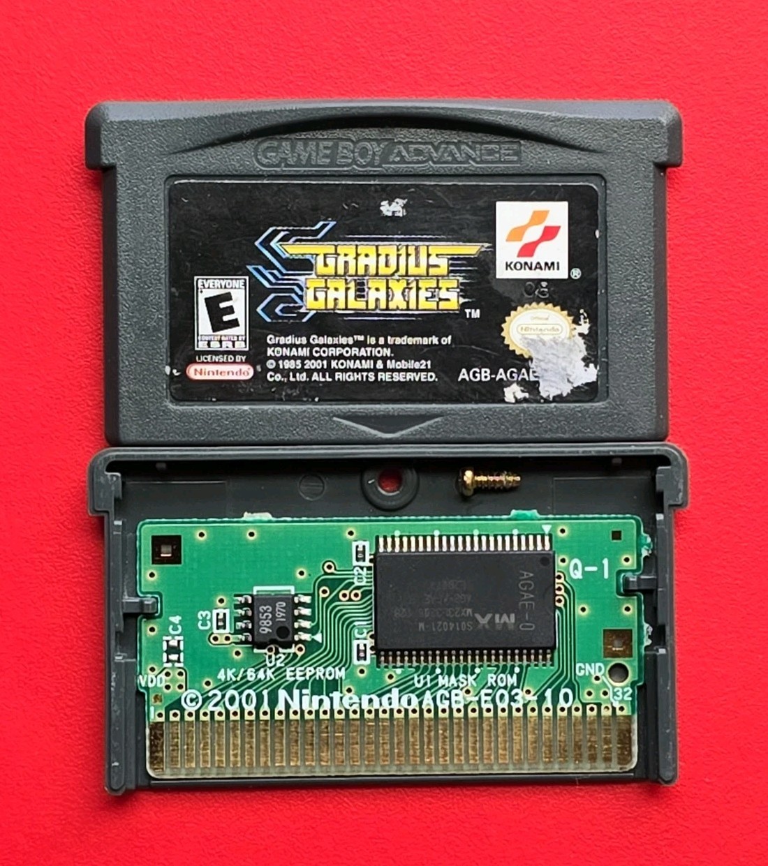 Gradius Galaxies Game Boy Advance Nintendo GBA Authentic Saves Atari Classic