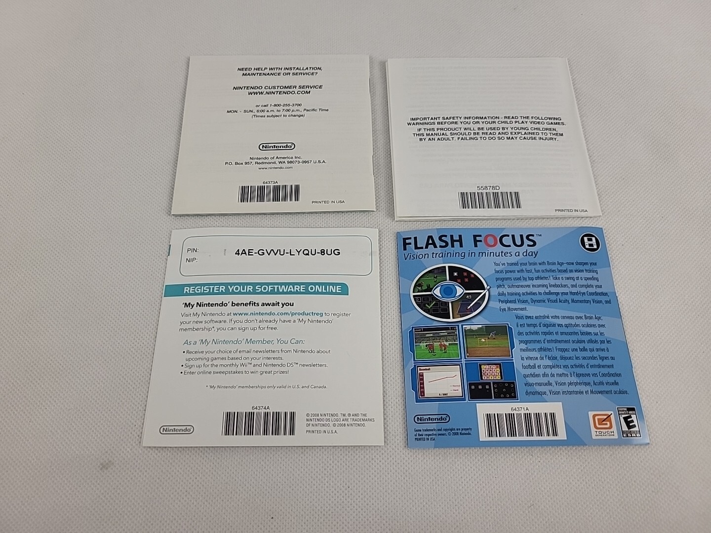 Crosswords DS (Nintendo DS, 2008) Complete W/ Manual Tested and Working