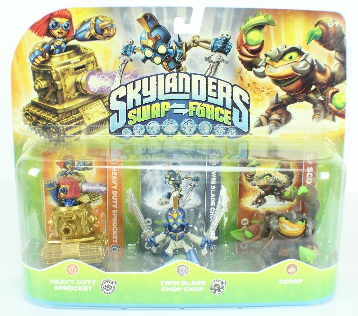Skylanders SWAP Force Heavy Duty Sprocket Twin Blade Chop Chop Scorp