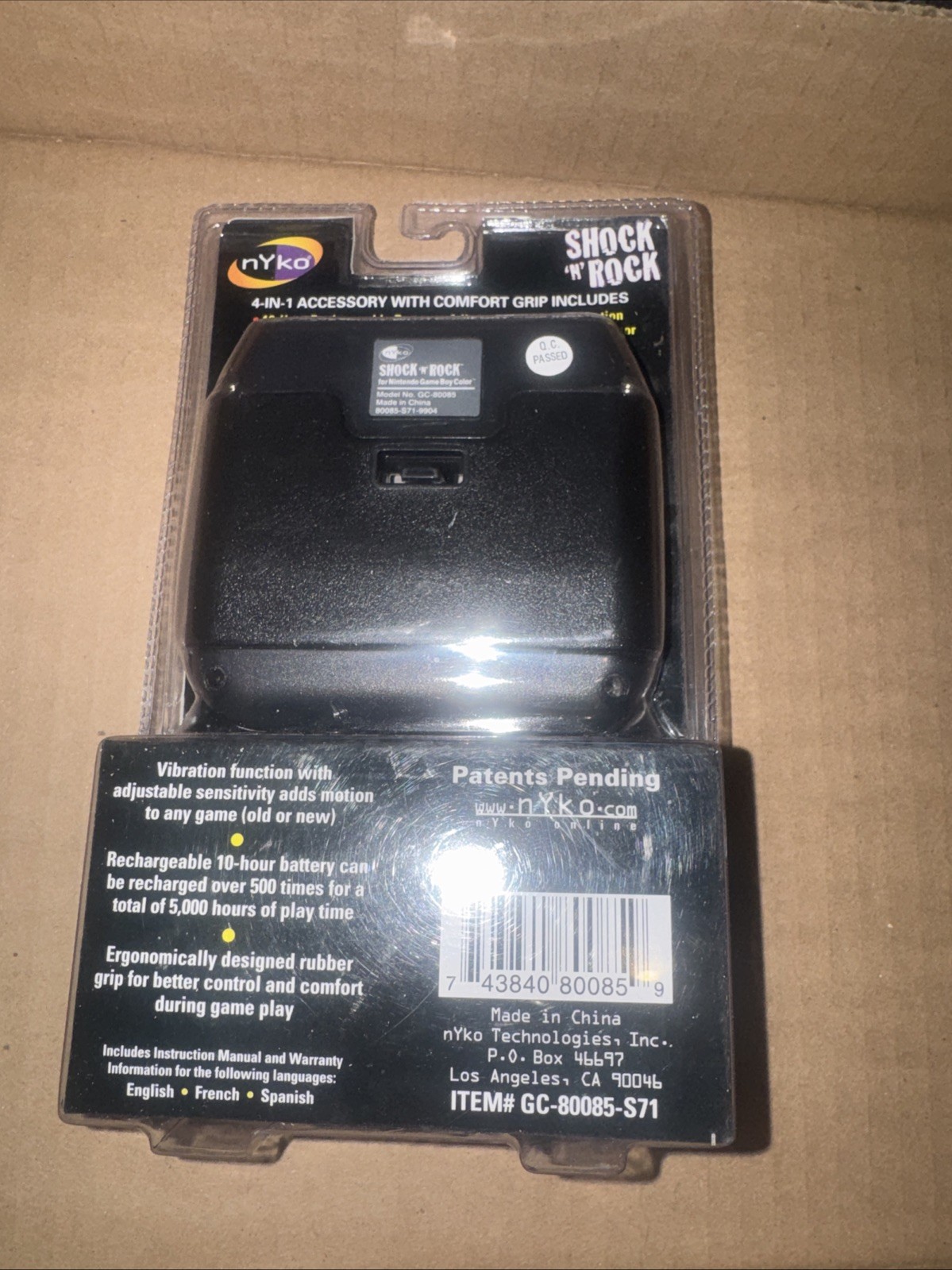 NYKO – Shock N Rock For Nintendo Game Boy Color 4-in-1 Accessory – Brand New!