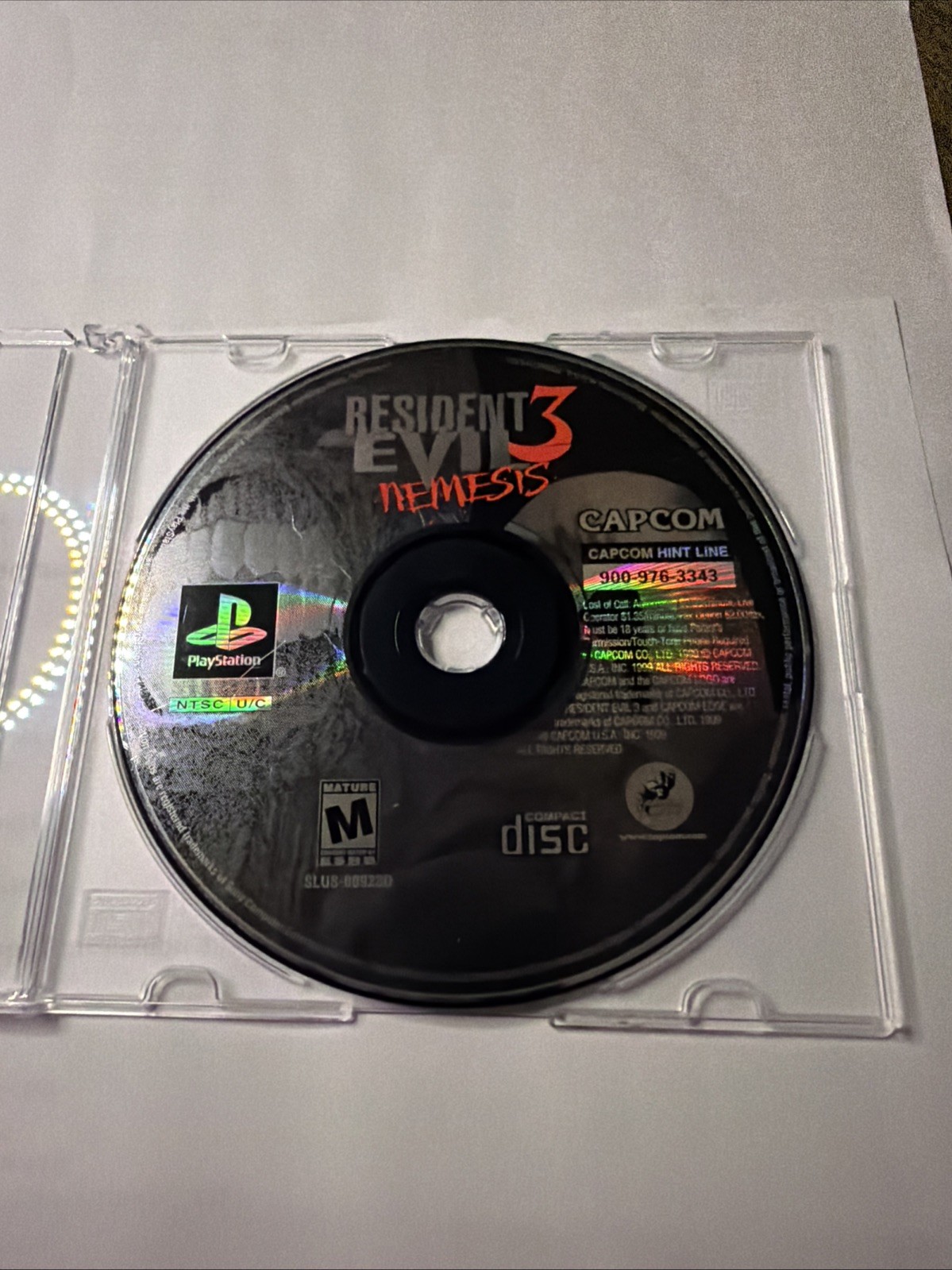 Resident Evil 3: Nemesis (PlayStation 1, 1999) Disc Only