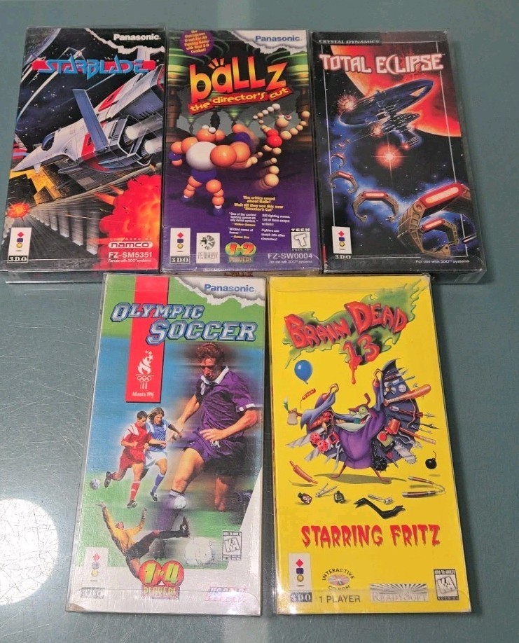 3DO Game Lot Including NEW BALLZ, TOTAL ECLIPSE, BRAINDEAD 13 + MORE READ!