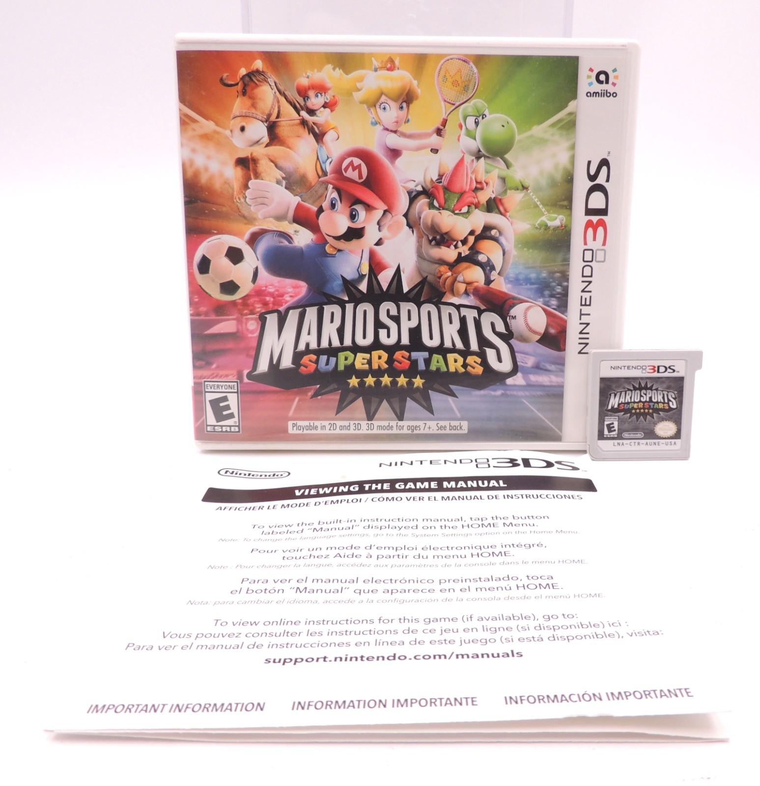 Mario Sports Superstars (Nintendo 3DS, 2017) w/ Case (No Manual) Video Game
