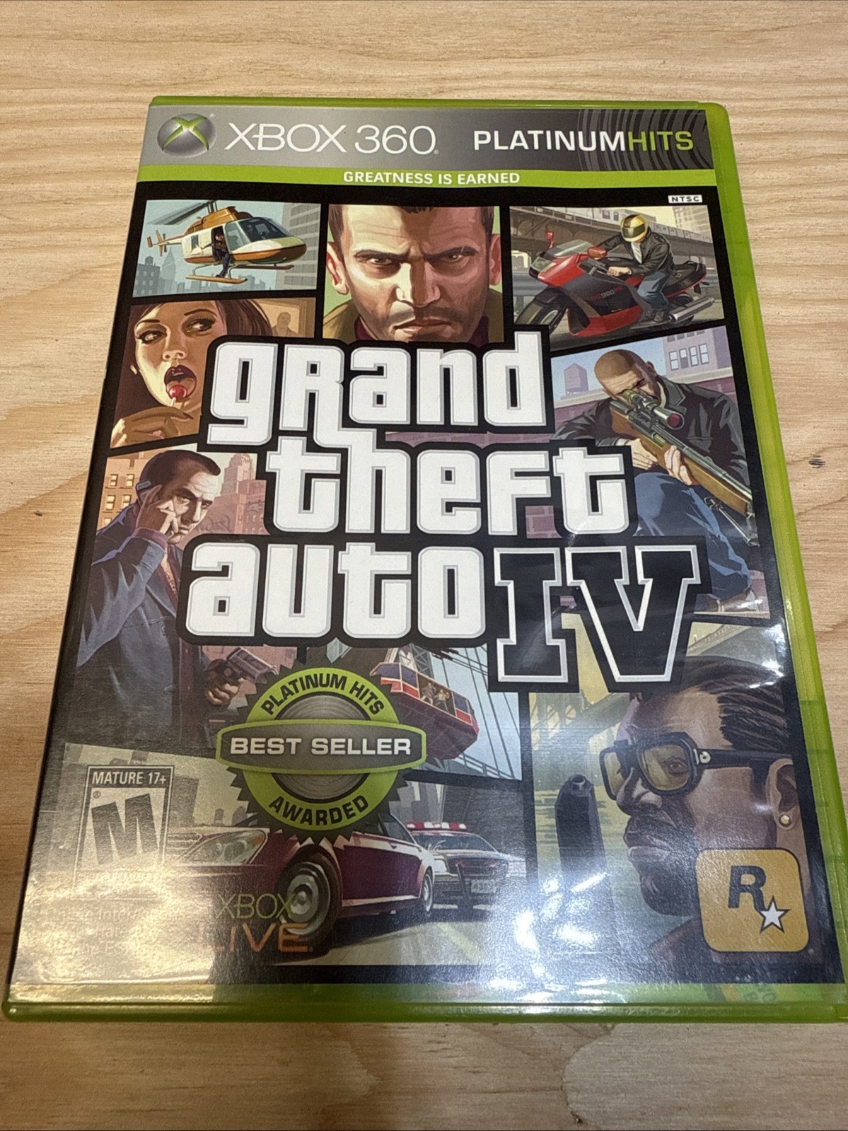 Grand Theft Auto IV (Xbox 360 2008) Platinum Hits CIB Verified Working Fast Ship