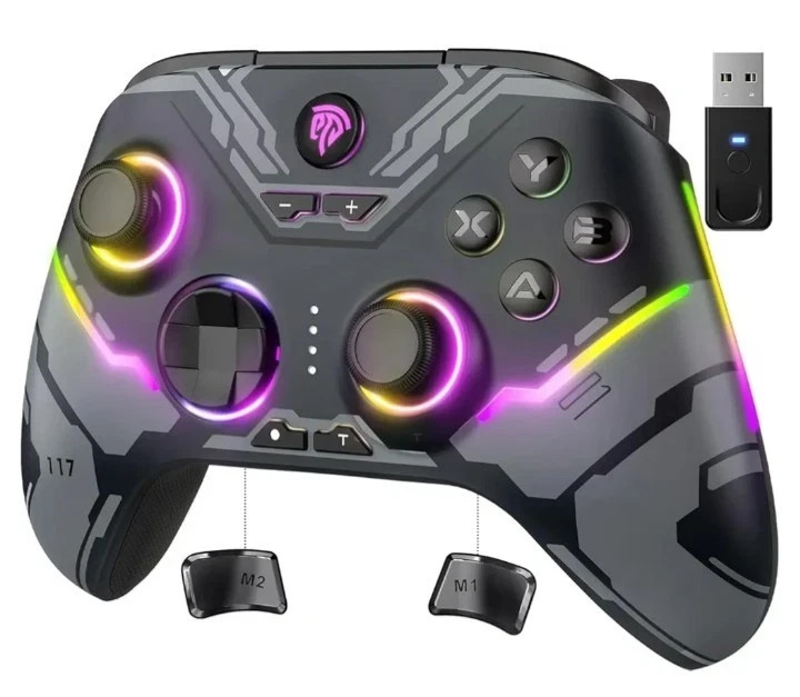 EasySMX X15 Wireless Controller Hall Effect RGB Bluetooth PC Switch Android iOS