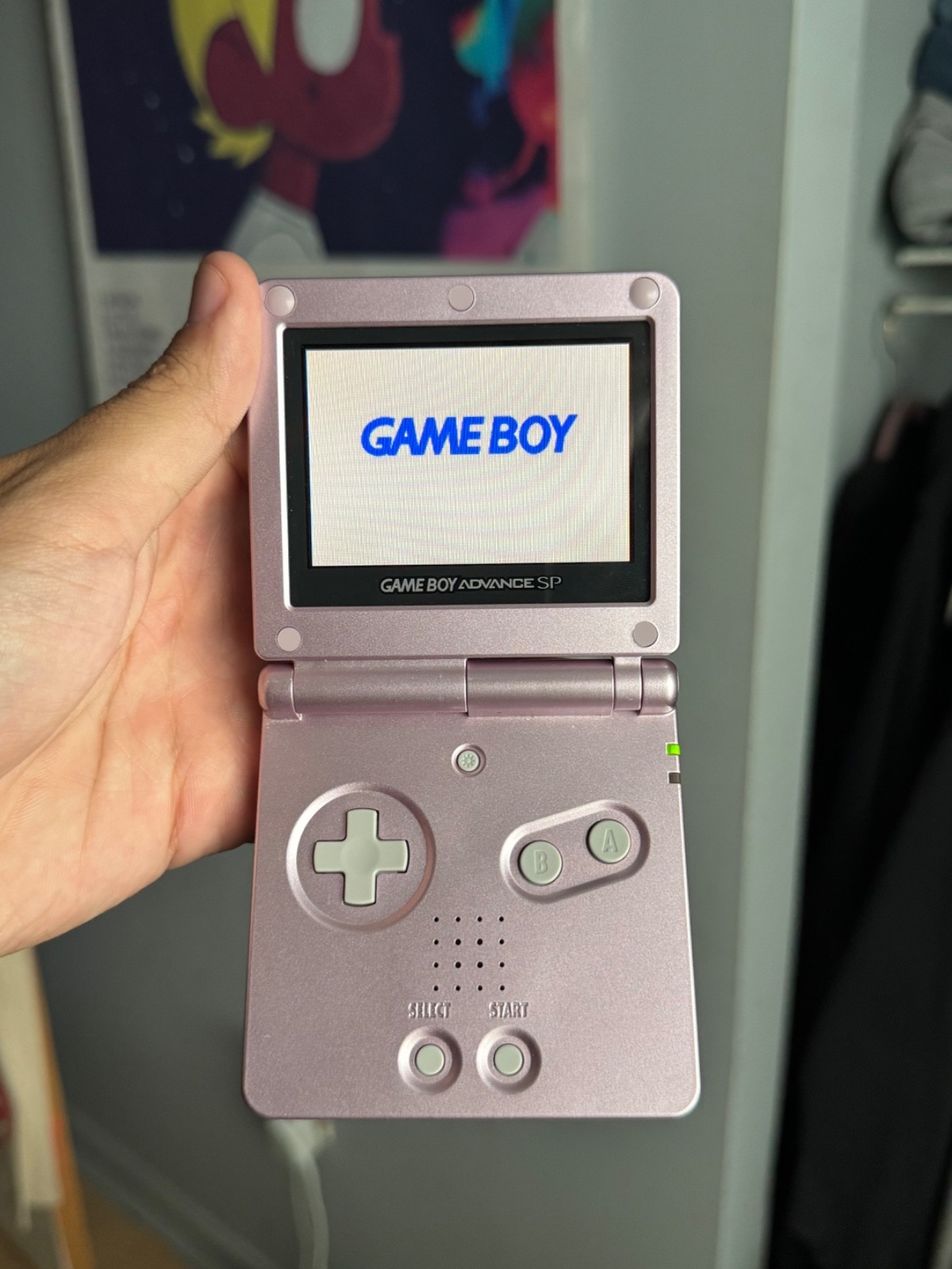 Nintendo Gameboy Advance SP Handheld System Pearl Pink Model AGS-101