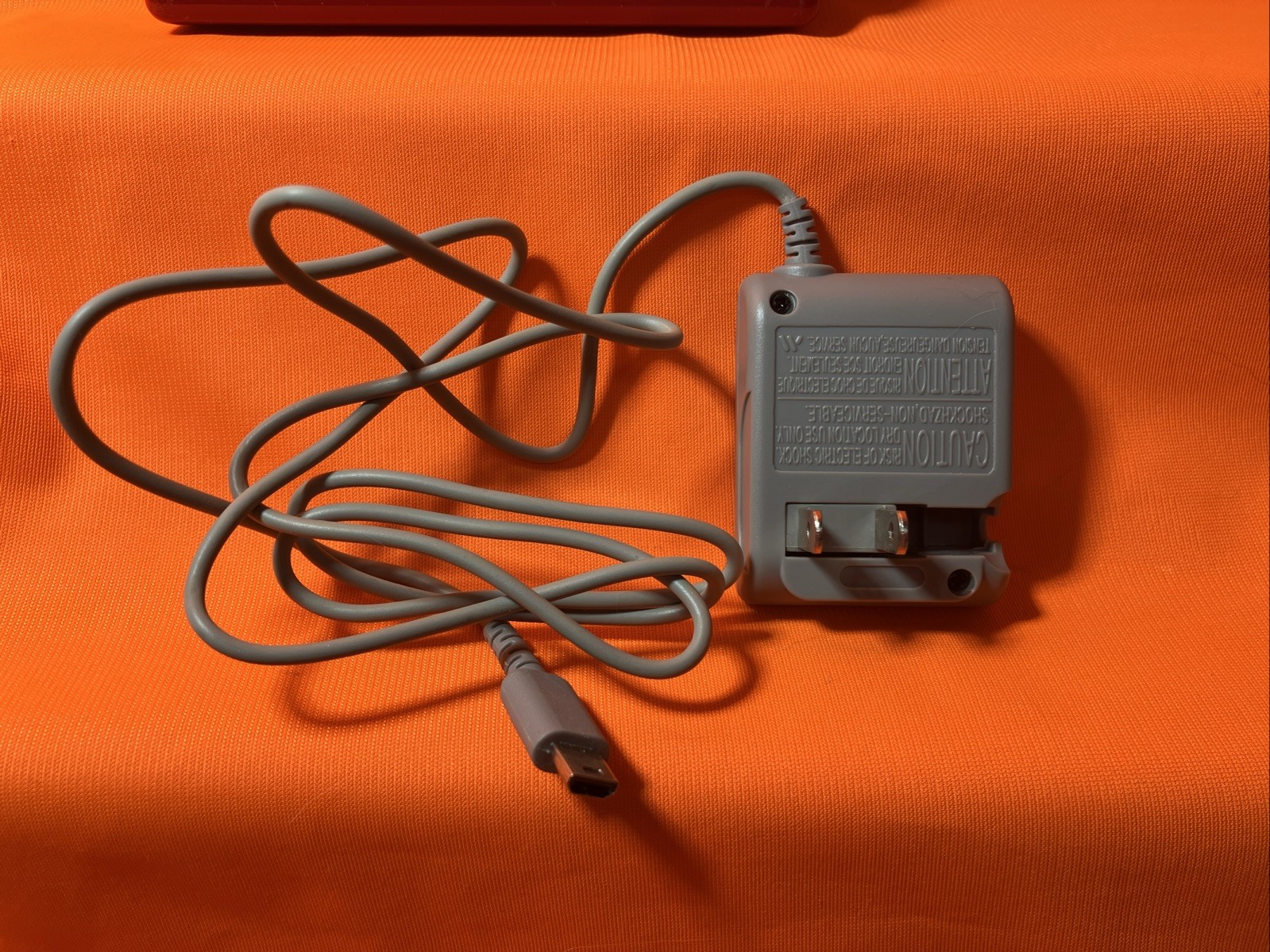 Nintendo DS Lite Red Mario Edition Console Tested Plus Charger