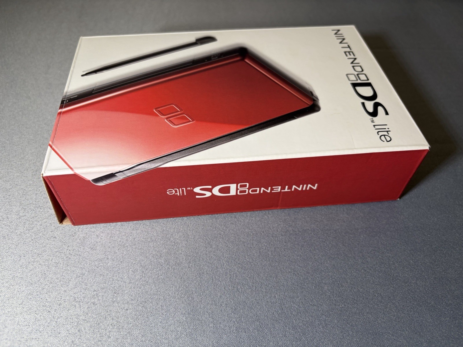 Nintendo DS Lite Crimson Red Black Handheld Console Complete Great Condition