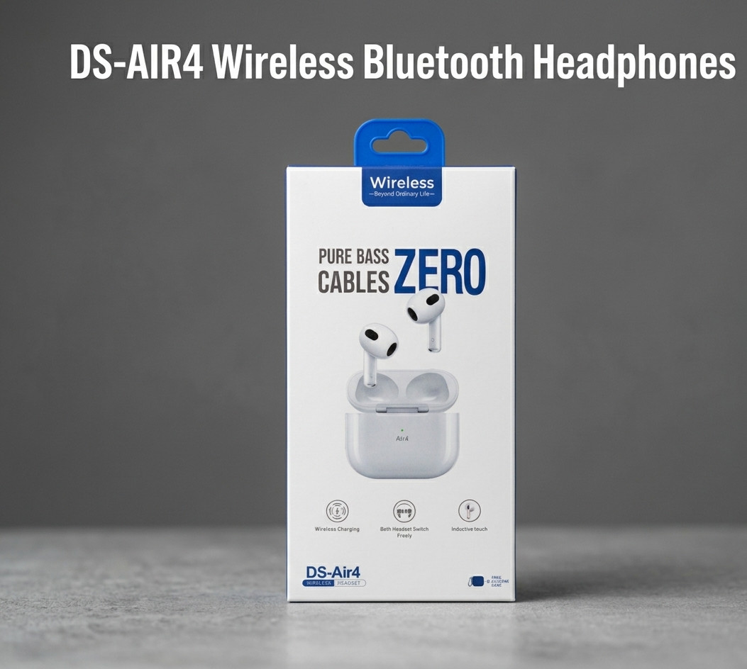 DS-Air4 Wireless Bluetooth Earbuds Headphones Noise Reduction Charging Case