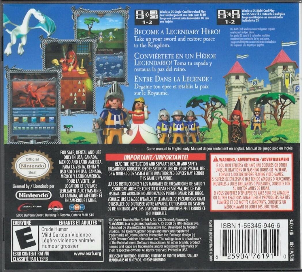Playmobil: Knights NDS (Brand New Factory Sealed US Version) Nintendo DS