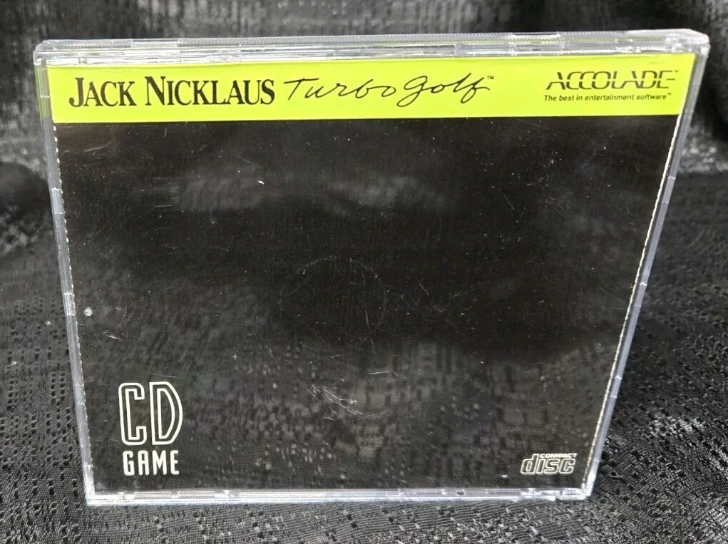 Jack Nicklaus Turbo Golf 1990 TurboGrafx CD TurboDuo