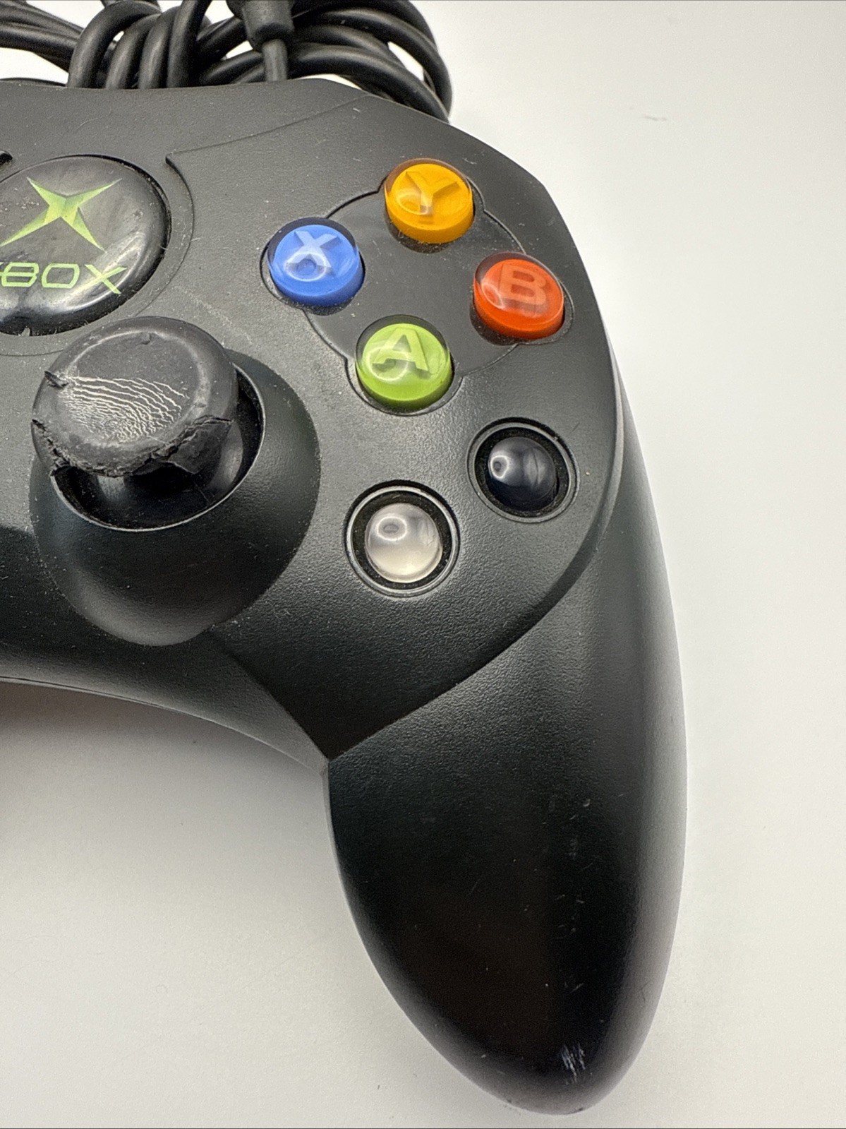 Microsoft Xbox Controller S Wired Black Model X08-69873 Original Untested