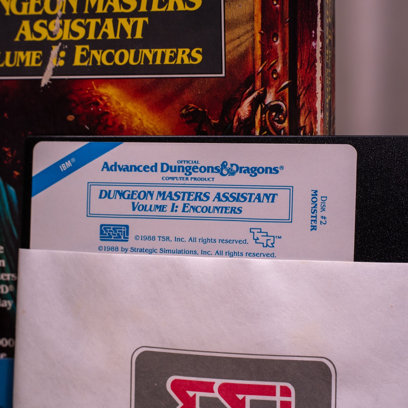 D&D Dungeon Master’s Assistant Volume 1: Encounters IBM PC Game Play Only 1988