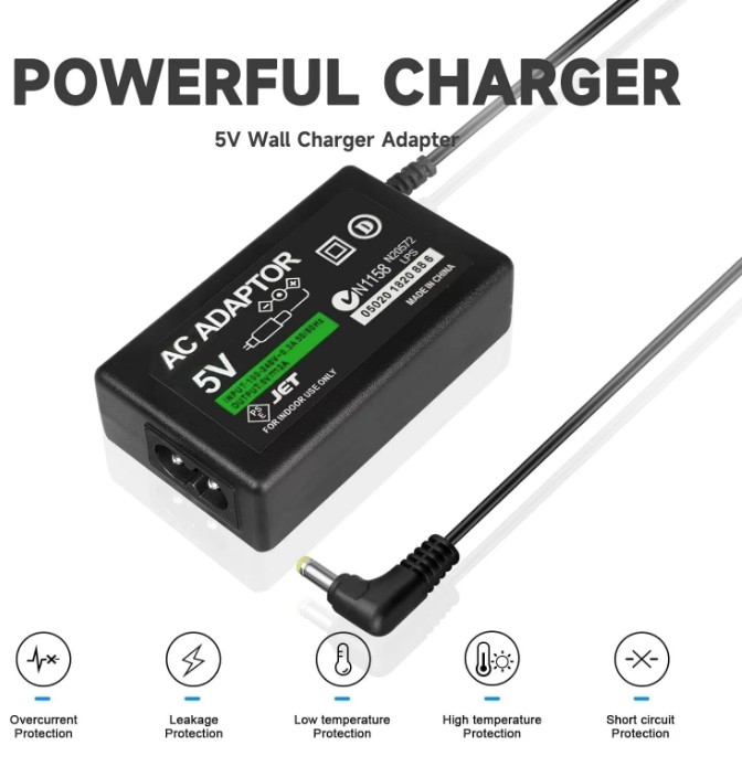 AC Adapter Home Wall Charger Power Supply For SONY PSP 1000 2000 3000 Slim Lite