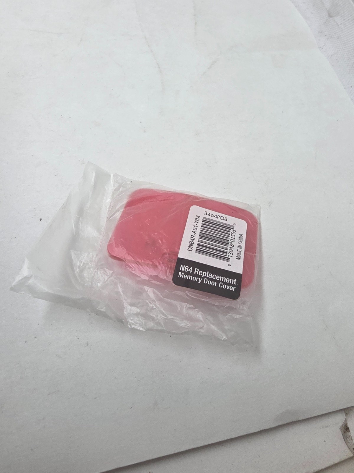 NEW Clear Red Memory Expansion Jumper Pack Cover Lid for Nintendo 64 N64 #9B