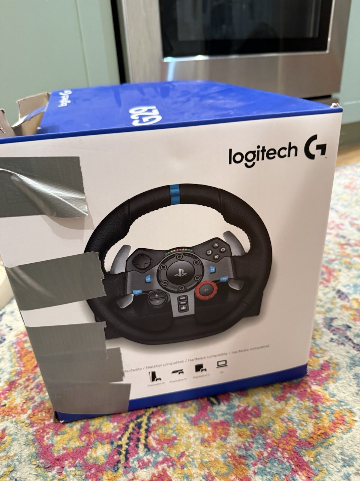 Logitech G29 Driving Force Racing Wheel – Black (941-000110) BOX NOT INCLUDED