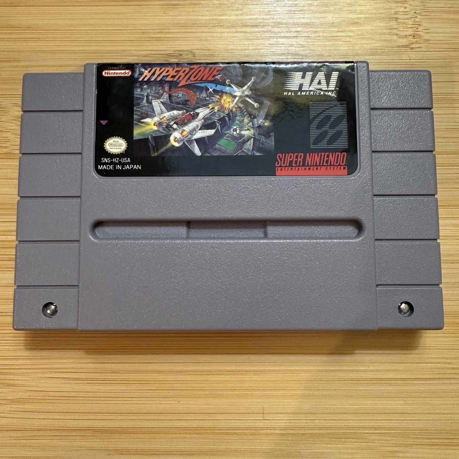 SNES 💥 HyperZone 💥 Shmup Starfox Shooter Super Nintendo Tested Clean