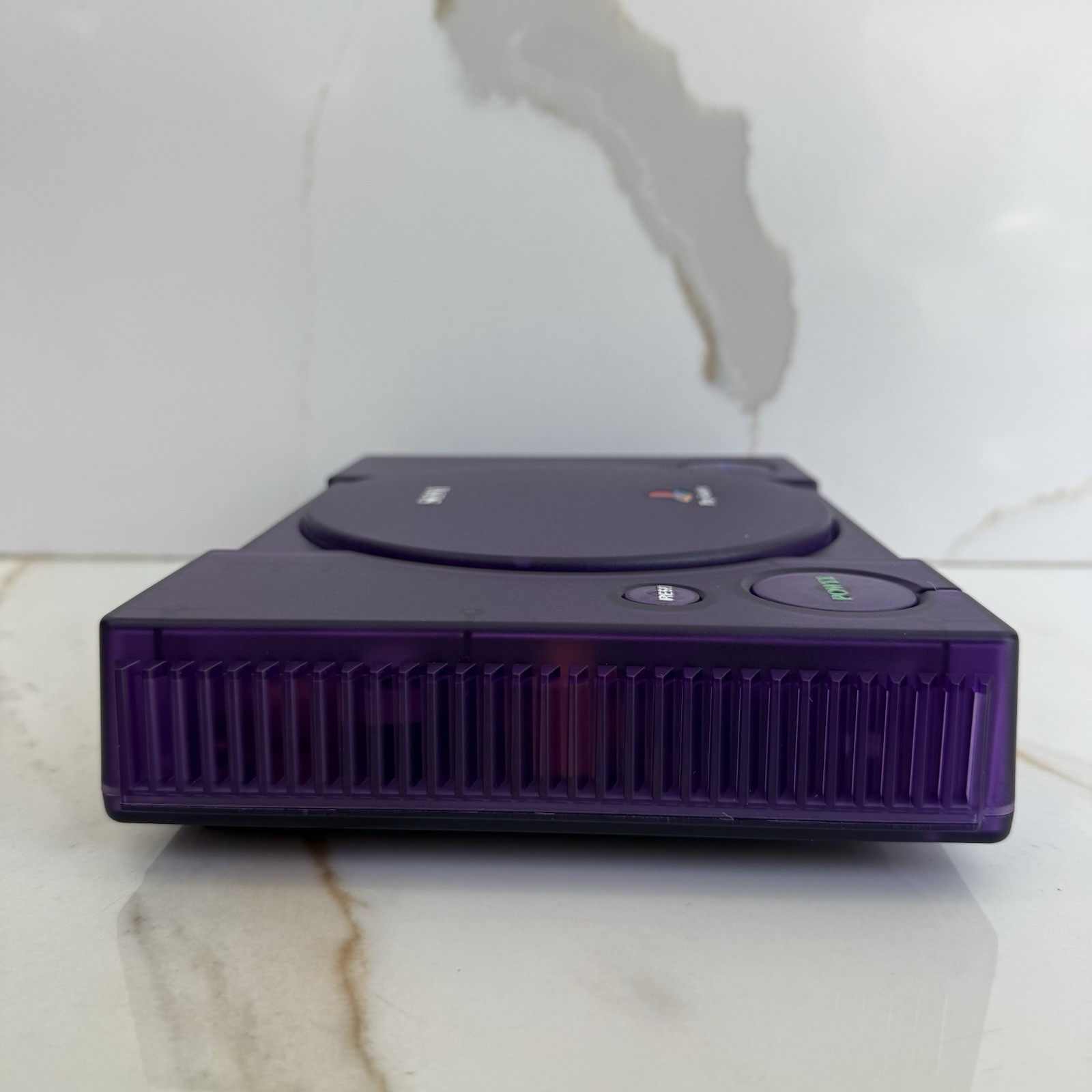 Sony PlayStation 1 Console (SCPH-5501) Bundle – Translucent Clear Purple Shell