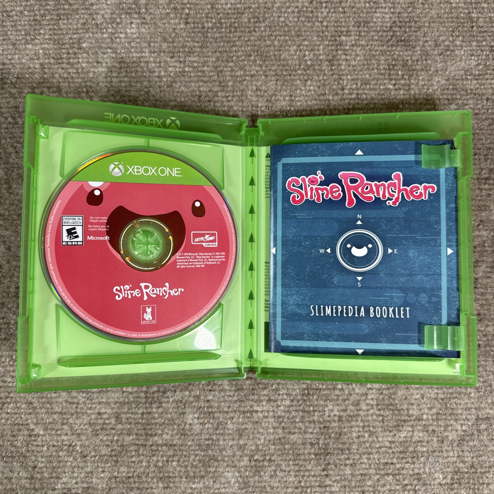 Slime Rancher Xbox One Enhanced Ultra HD Booklet CIB Adult Owned Excellent Disc