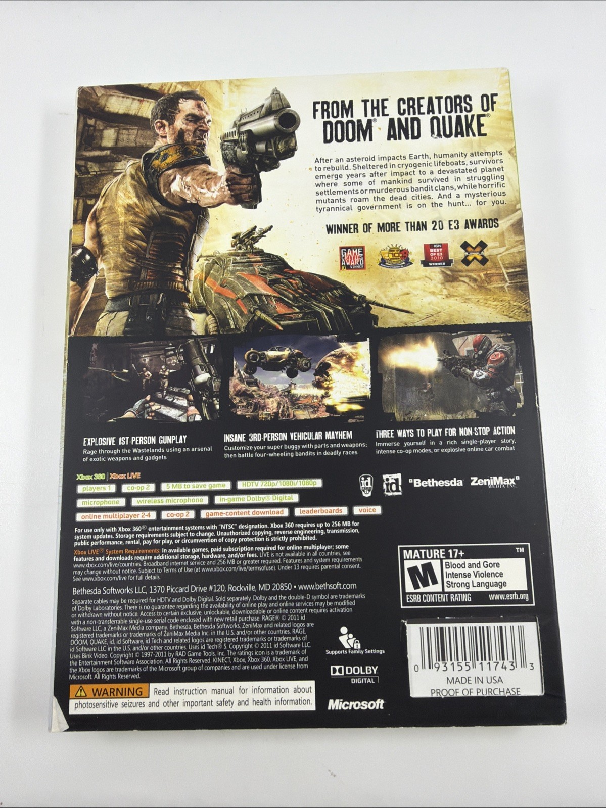 Rage (Microsoft Xbox 360, 2011)