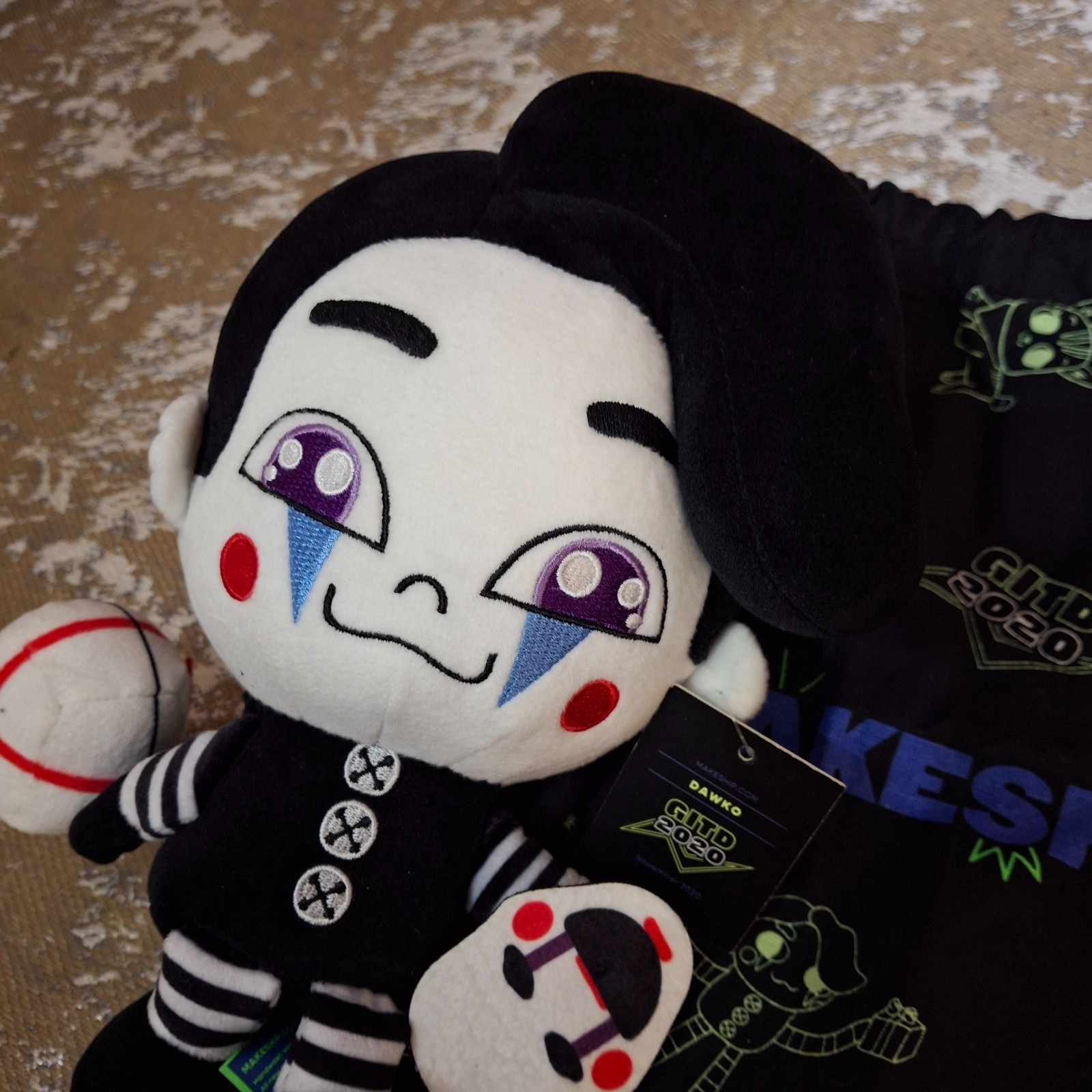 Makeship Dawko Poppet Plush Doll w/ Bag Official GITD 2020 Limited Edition