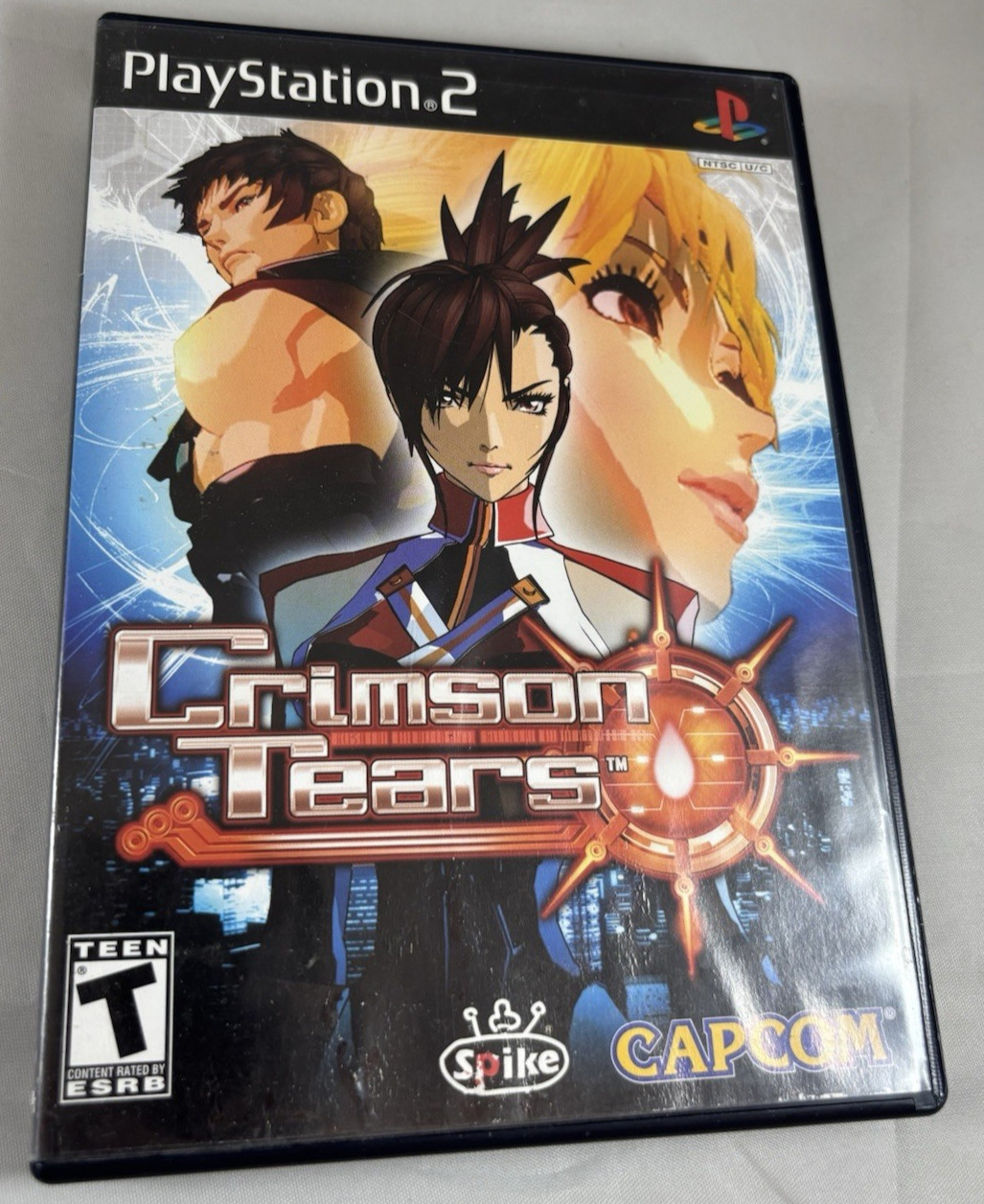 Crimson Tears (Sony PlayStation 2, 2004) Missing Manual ^Water Damage^ READ!