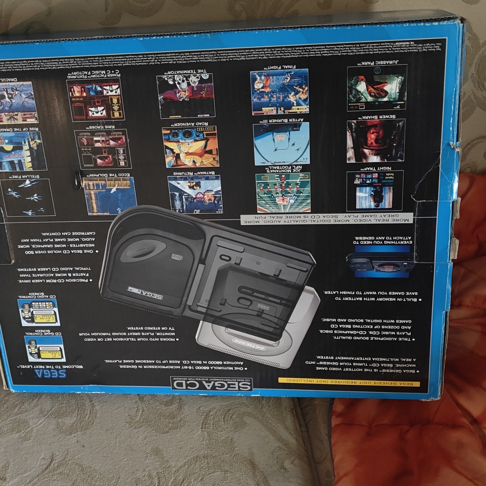 SEGA Sega CD CD-ROM System for Sega Genesis MK-4101 CD Player w/ Box