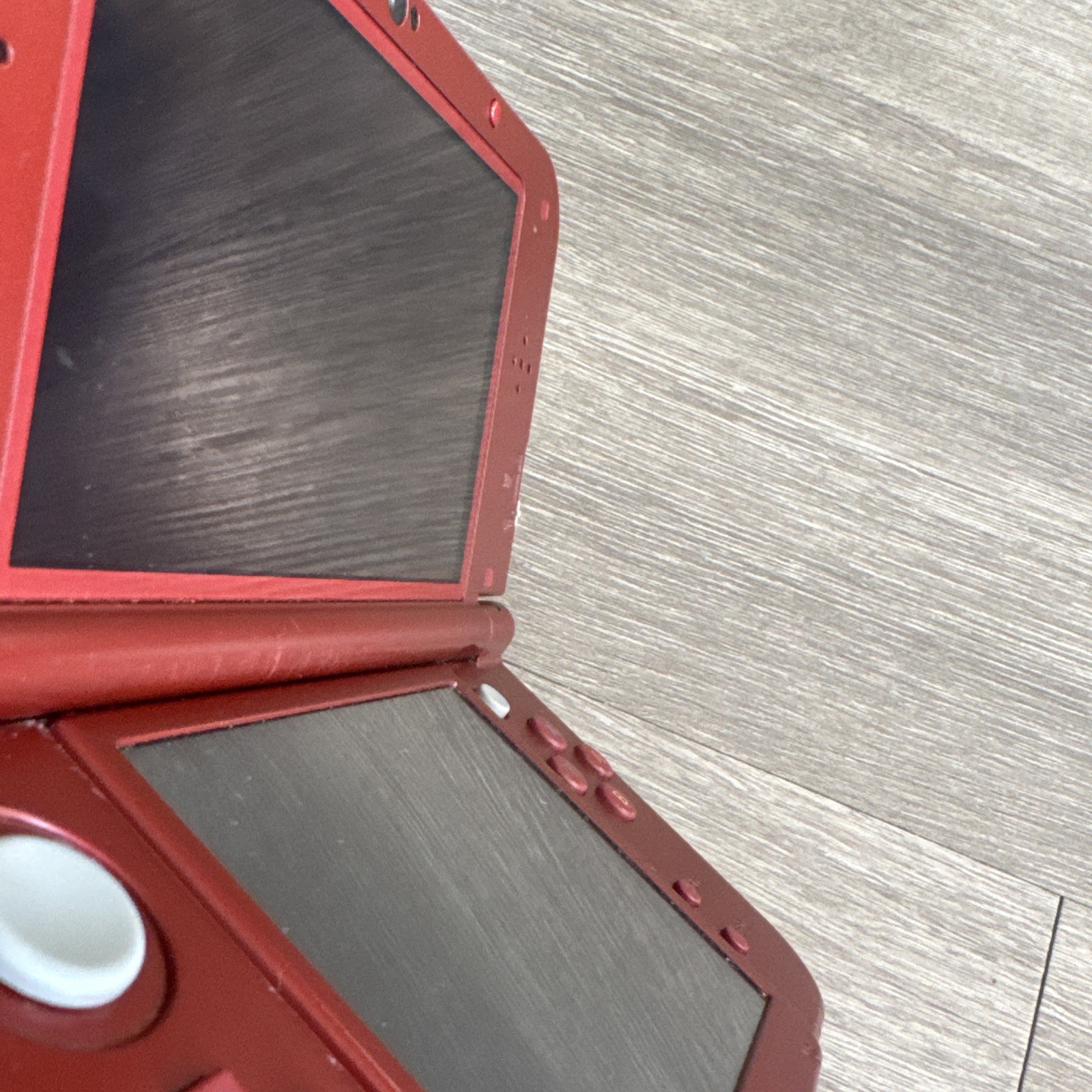 Nintendo New 3DS XL Console With Charger Red. Cosmetic Damage Tested And Working
