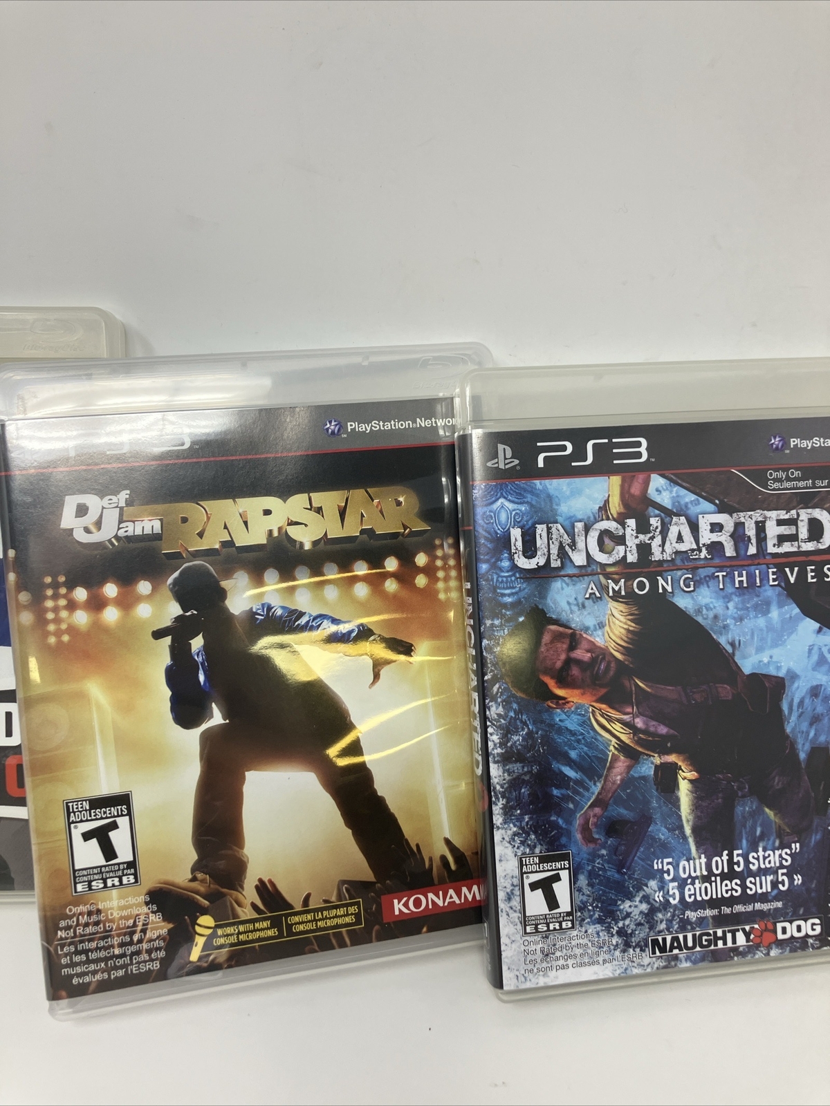 Lot of 3 PS3 Video Games generator Rex, Uncharted 2, Everybody Dance Def Jam