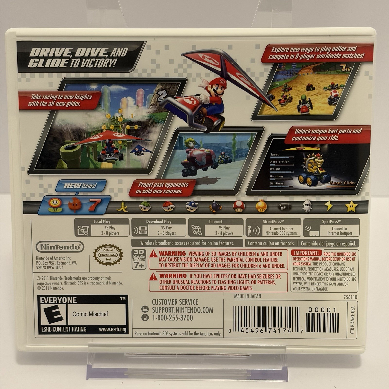 Mario Kart 7 – Nintendo 3DS Game Tested Authentic Complete In Box CIB w/ Manual