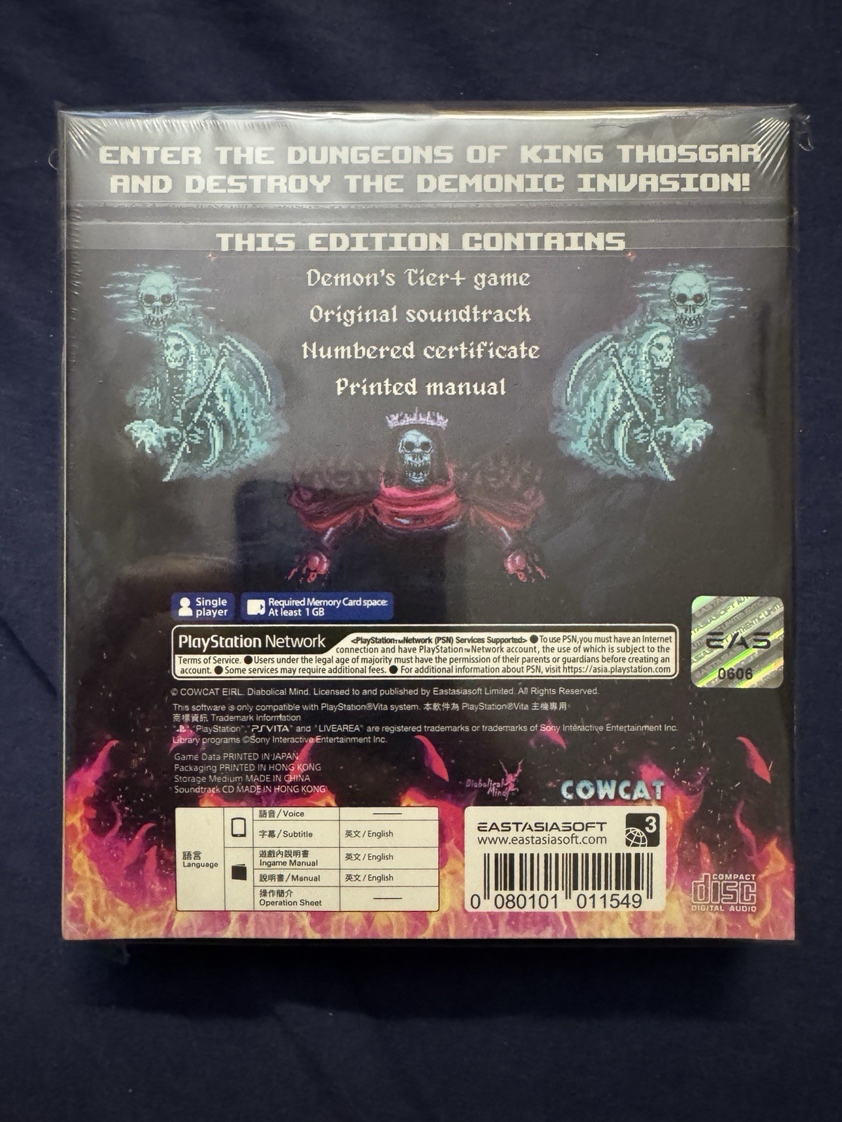 Demons Tier Limited Collectors Edition PS Vita Demon’s Tier PSVita Physical EAS