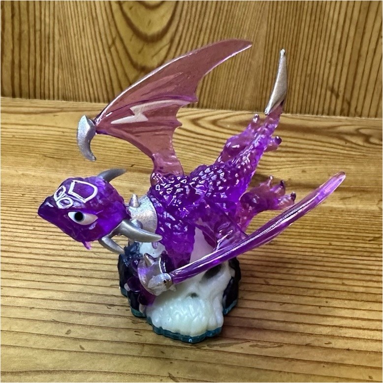 Skylanders action figure known as “Phantom Cynder” from the Swap Force series