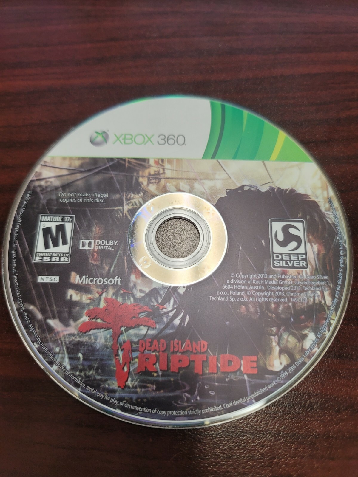 Dead Island: Riptide (Microsoft Xbox 360, 2013) NO TRACKING – DISC ONLY 469